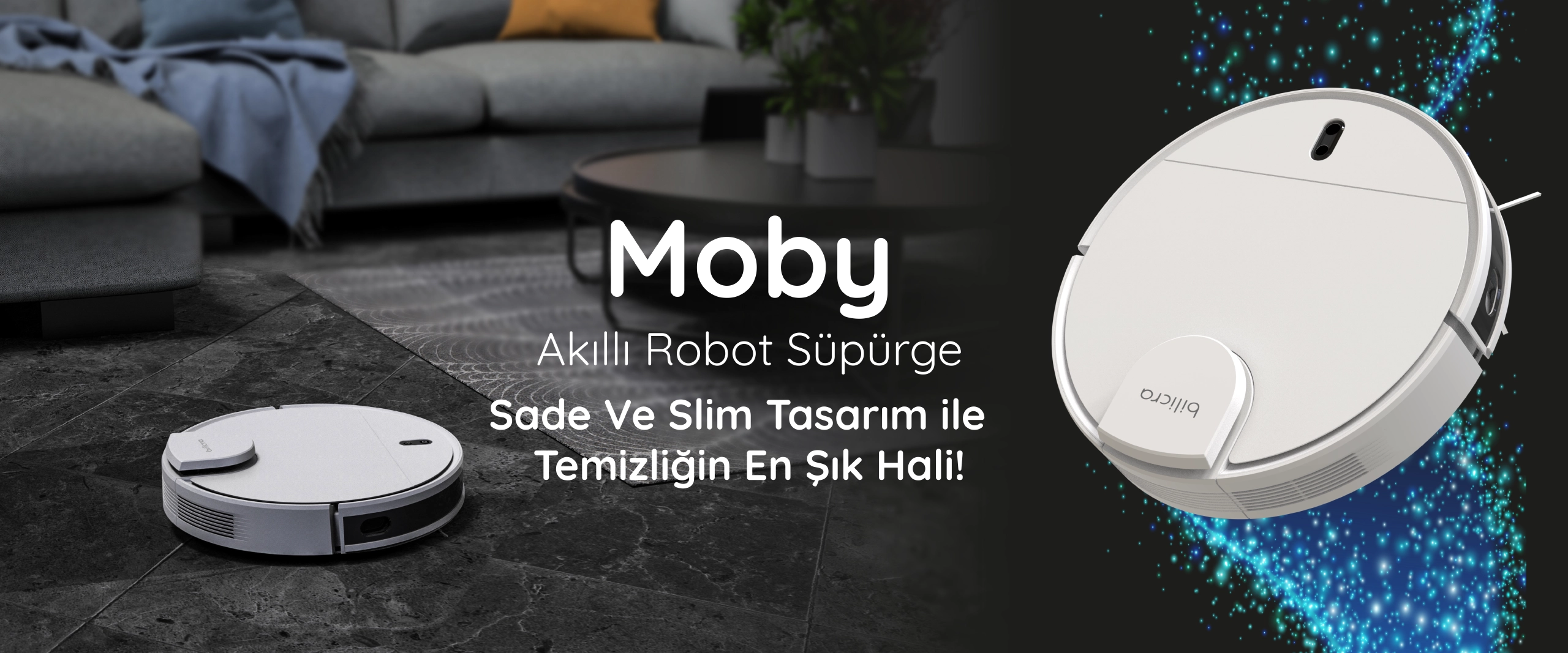 moby akıllı robot süpürge